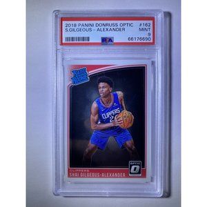 Shai Gilgeous-Alexander RC 2018-19 Donruss Optic Rated Rookie #162 PSA 9 MINT